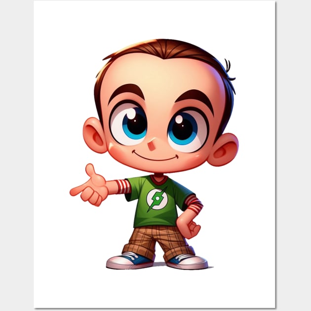 Cute Sheldon Cooper tbbt Wall Art by Dmytro